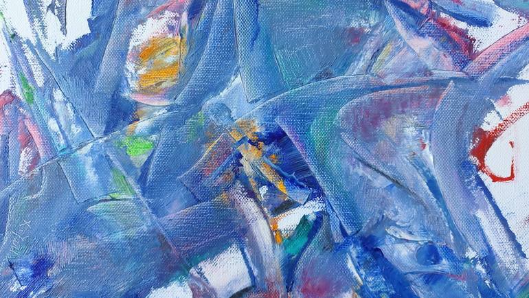 Original Abstract Painting by Laszlo Sallay