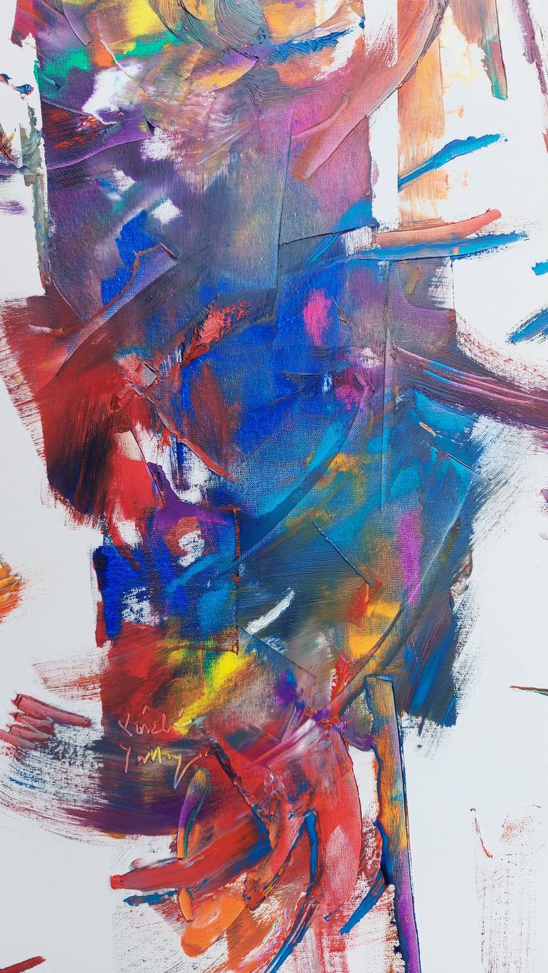 Original Contemporary Abstract Painting by Laszlo Sallay