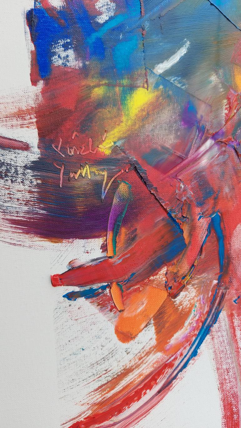 Original Contemporary Abstract Painting by Laszlo Sallay