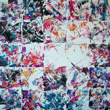 Original Abstract Aerial Paintings by Laszlo Sallay