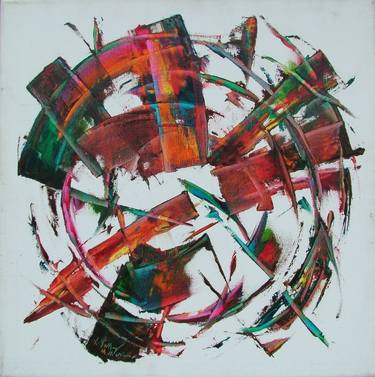 Original Abstract Paintings by Laszlo Sallay