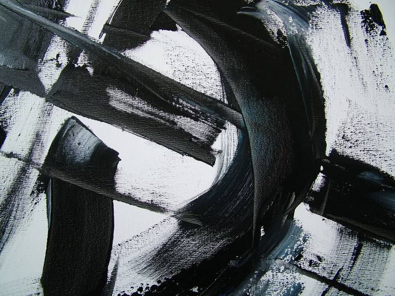 Original Abstract Painting by Laszlo Sallay