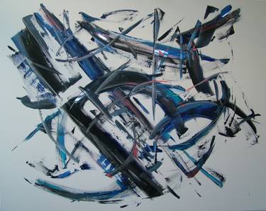 Original Abstract Paintings by Laszlo Sallay