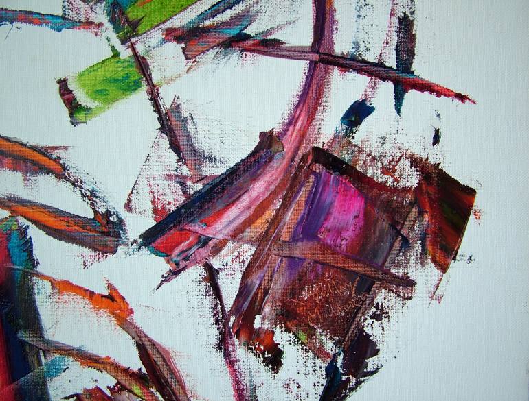 Original Abstract Painting by Laszlo Sallay