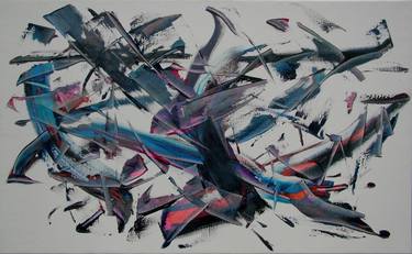 Original Abstract Paintings by Laszlo Sallay