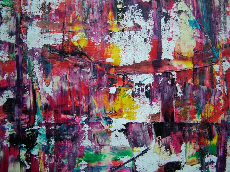 Original Abstract Painting by Laszlo Sallay