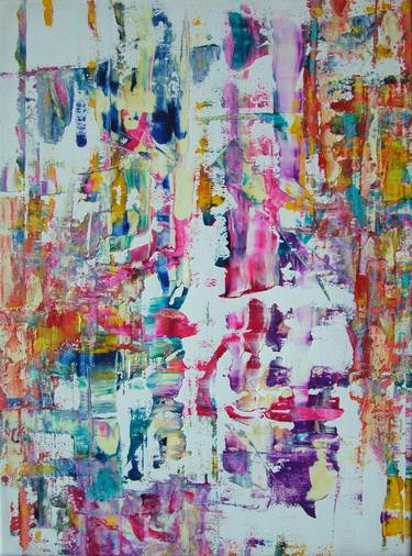 Original Abstract Paintings by Laszlo Sallay