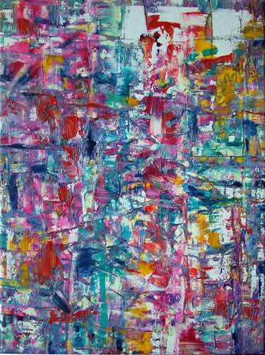 Original Abstract Paintings by Laszlo Sallay