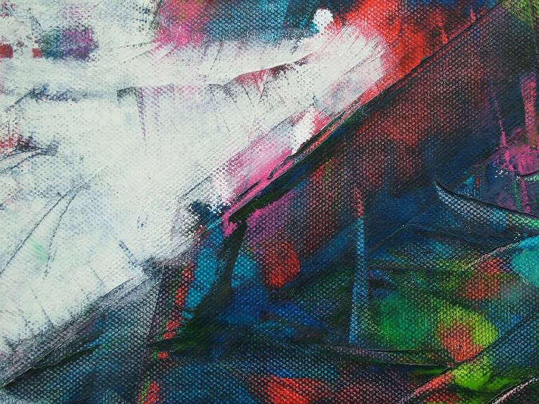 Original Abstract Painting by Laszlo Sallay