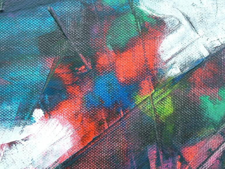 Original Abstract Painting by Laszlo Sallay