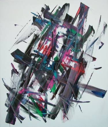 Original Abstract Paintings by Laszlo Sallay