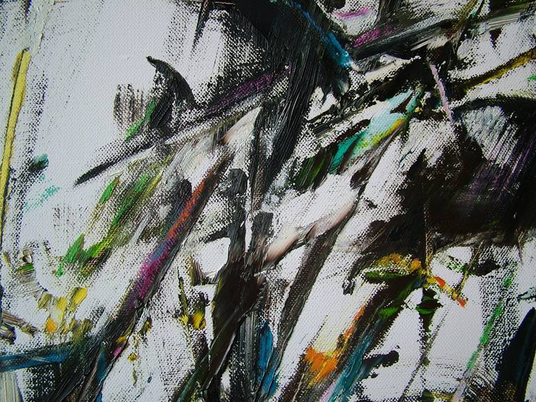 Original Abstract Painting by Laszlo Sallay