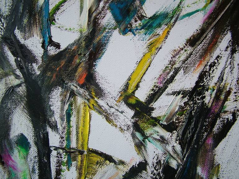 Original Abstract Painting by Laszlo Sallay