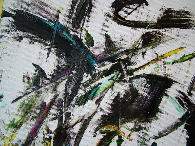 Original Abstract Painting by Laszlo Sallay