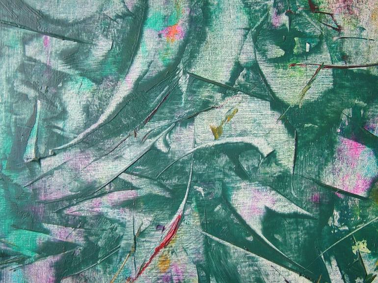 Original Abstract Painting by Laszlo Sallay