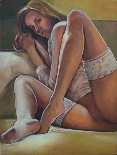 Original Nude Paintings by Laszlo Sallay