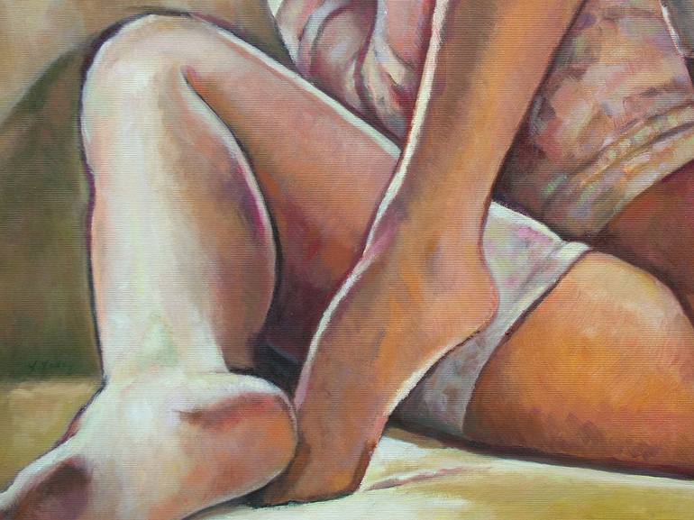 Original Nude Painting by Laszlo Sallay