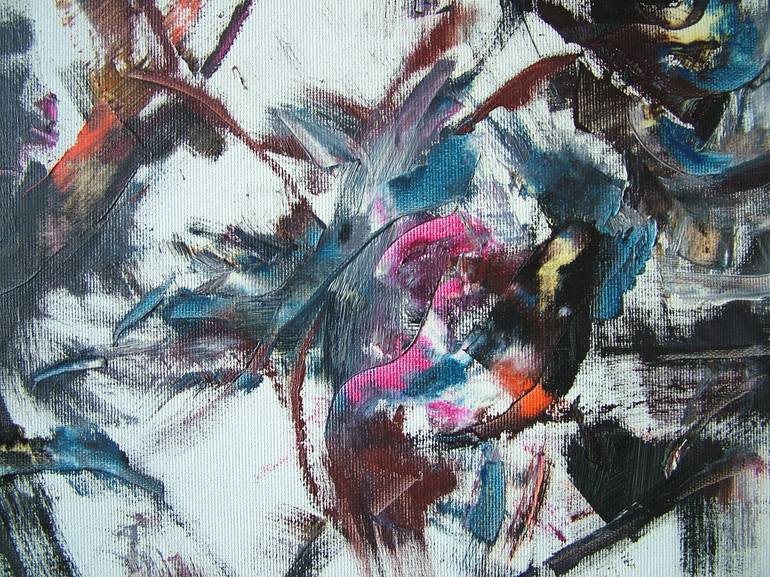 Original Abstract Expressionism Abstract Painting by Laszlo Sallay