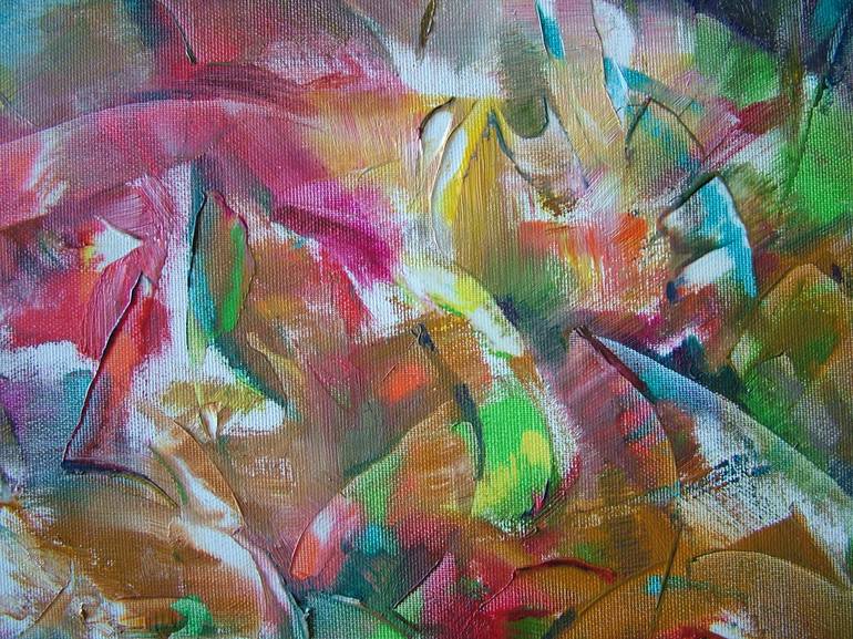 Original Modern Abstract Painting by Laszlo Sallay