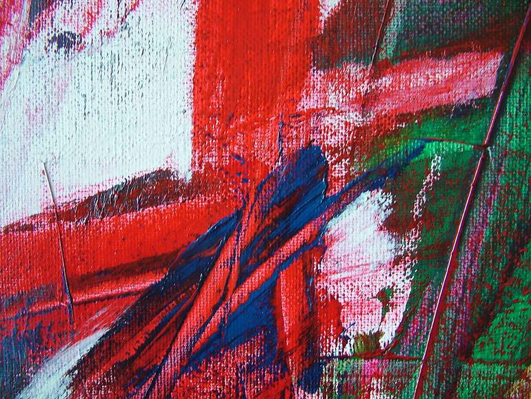 Original Abstract Expressionism Abstract Painting by Laszlo Sallay