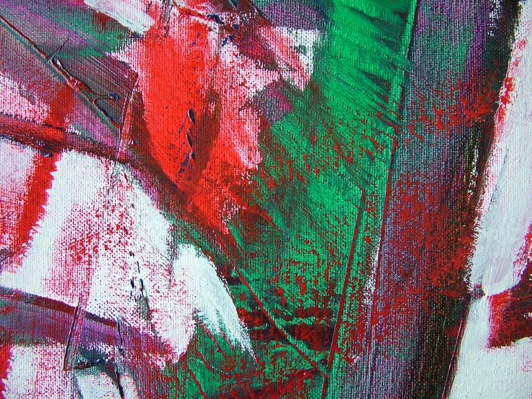 Original Abstract Expressionism Abstract Painting by Laszlo Sallay
