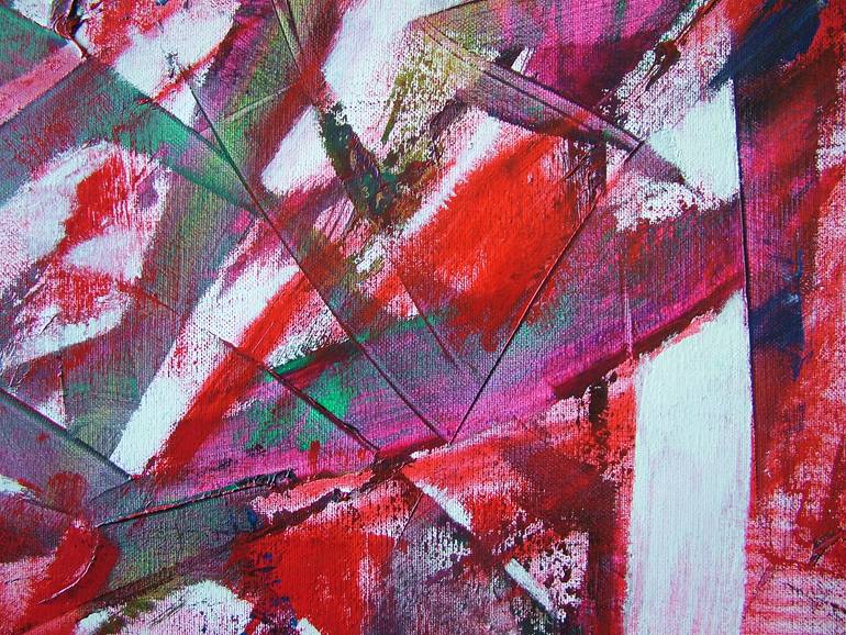 Original Abstract Expressionism Abstract Painting by Laszlo Sallay