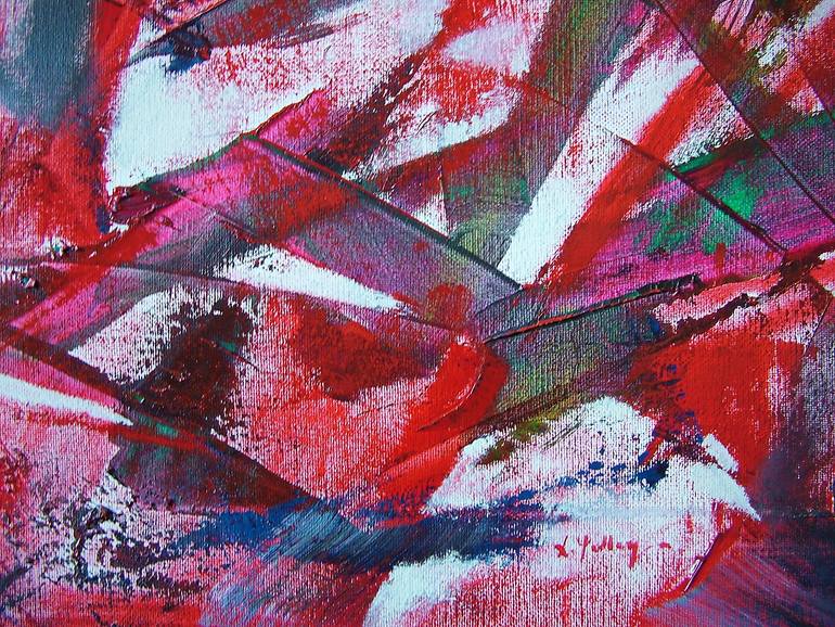Original Abstract Expressionism Abstract Painting by Laszlo Sallay