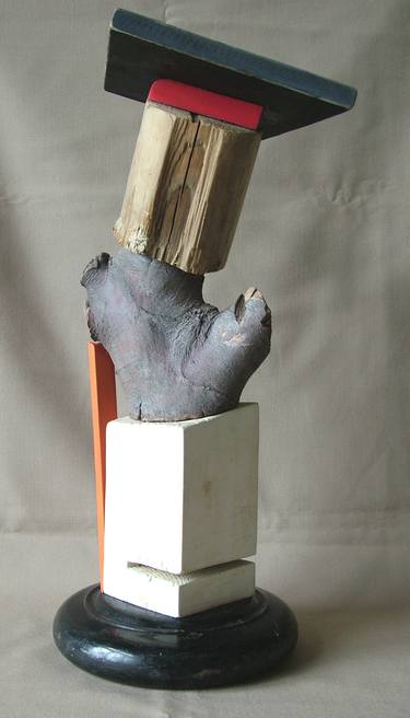 Original Figurative Abstract Sculpture by Laszlo Sallay