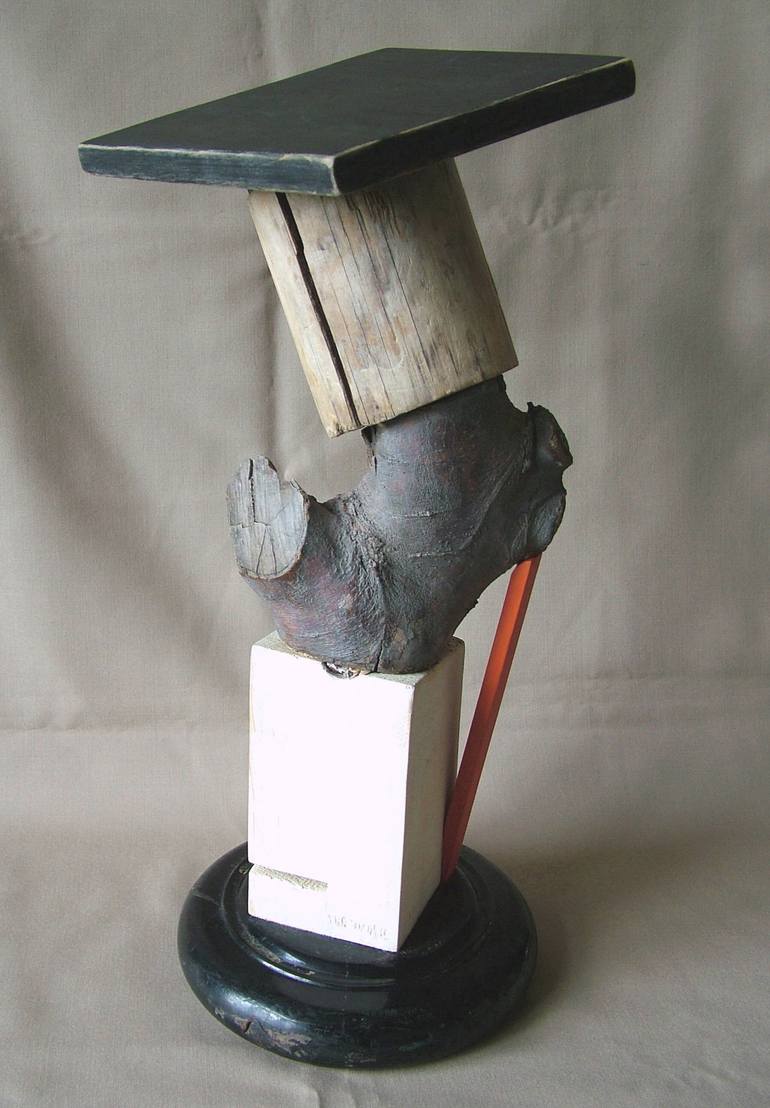 Original Figurative Abstract Sculpture by Laszlo Sallay