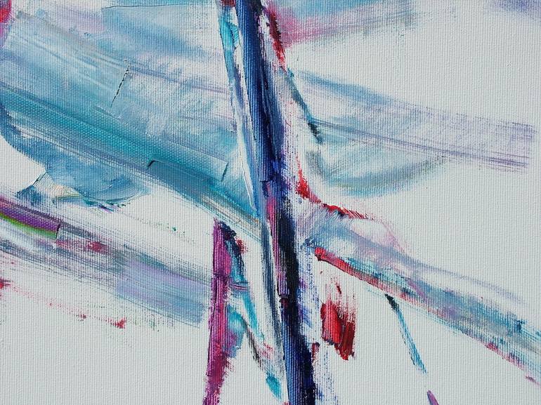 Original Abstract Expressionism Abstract Painting by Laszlo Sallay