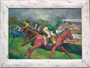 Original Horse Paintings by Laszlo Sallay