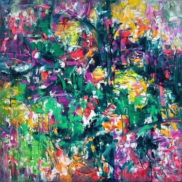 Original Expressionism Abstract Paintings by Laszlo Sallay