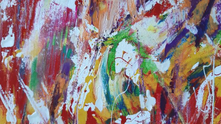 Original Modern Abstract Painting by Laszlo Sallay