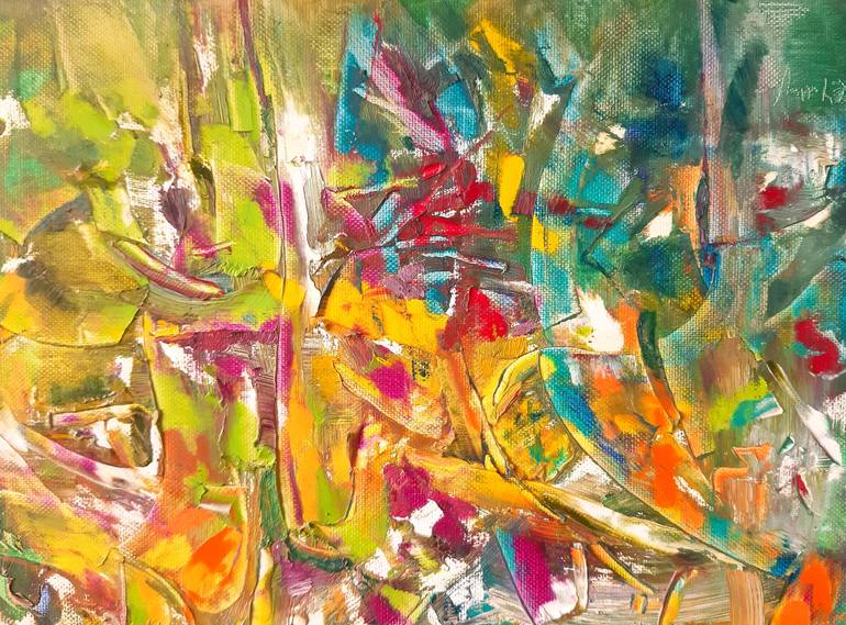 Original Abstract Painting by Laszlo Sallay