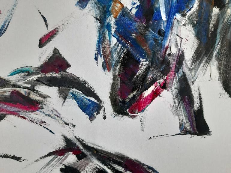 Original Abstract Painting by Laszlo Sallay