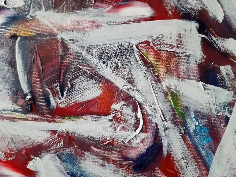 Original Abstract Painting by Laszlo Sallay