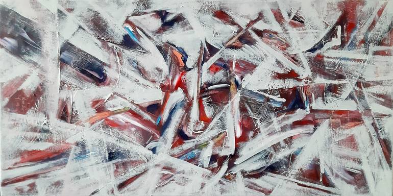 Original Abstract Painting by Laszlo Sallay