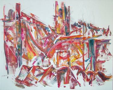 Original Abstract Paintings by Laszlo Sallay