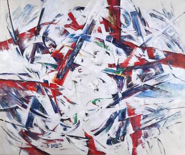 Original Modern Abstract Paintings by Laszlo Sallay