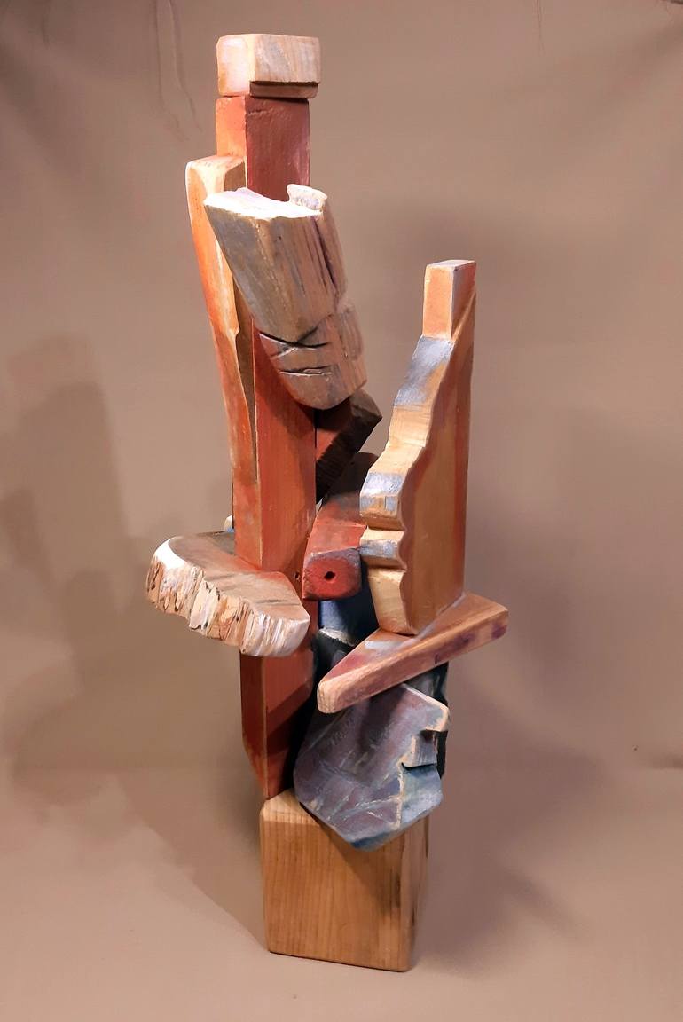 Original Abstract Expressionism Abstract Sculpture by Laszlo Sallay