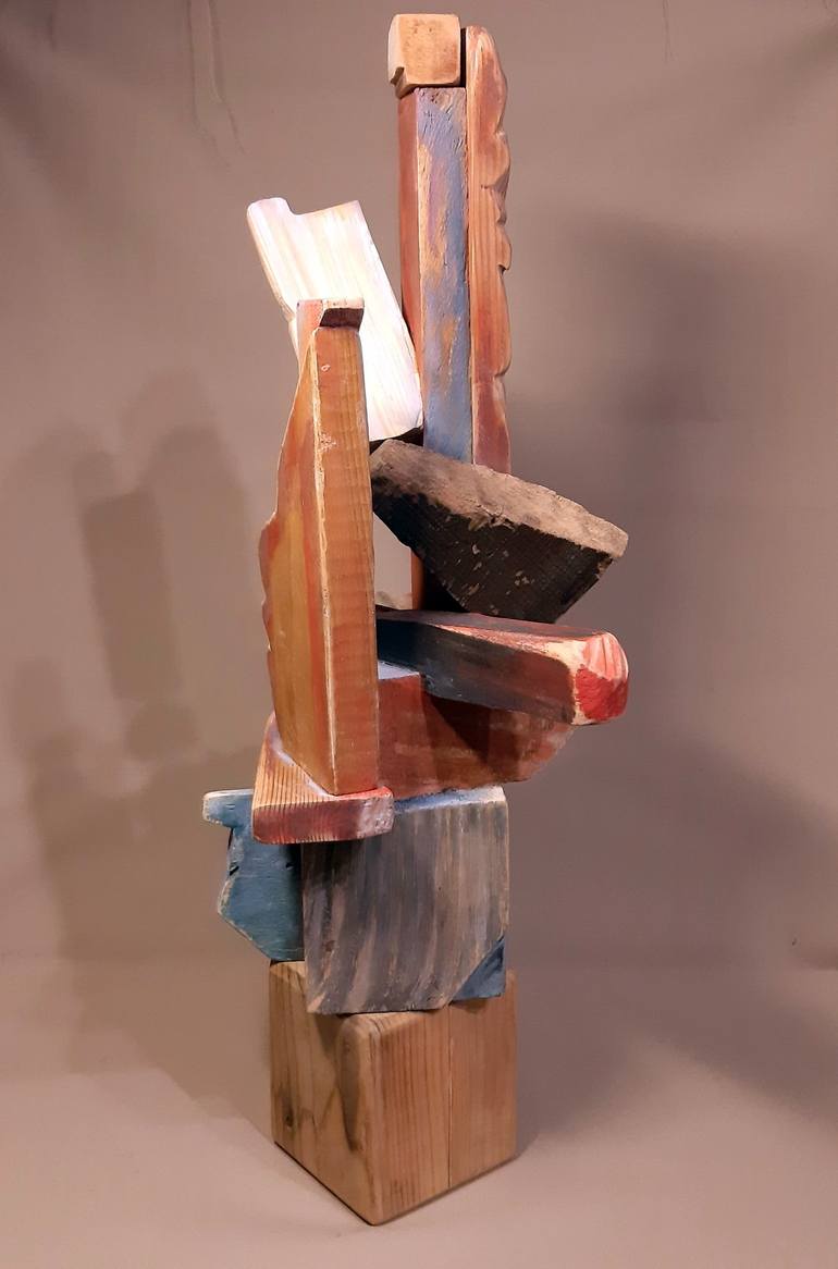 Original Abstract Expressionism Abstract Sculpture by Laszlo Sallay