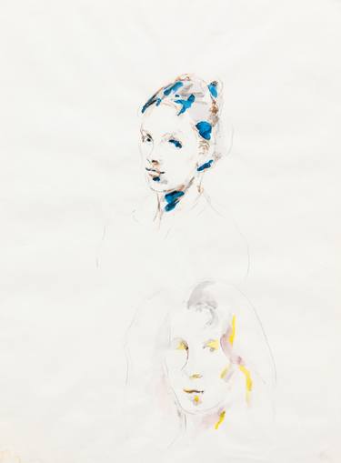 Print of Portrait Drawings by Tatyana Stepanova