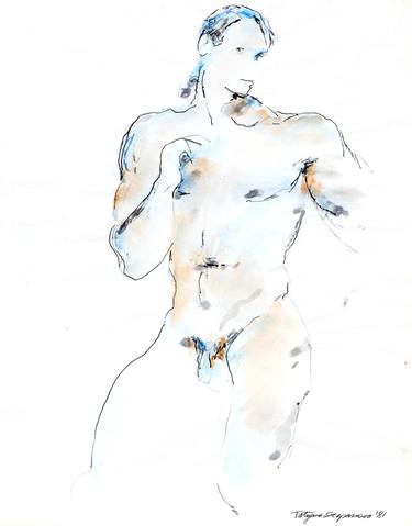 Original Figurative Nude Drawings by Tatyana Stepanova