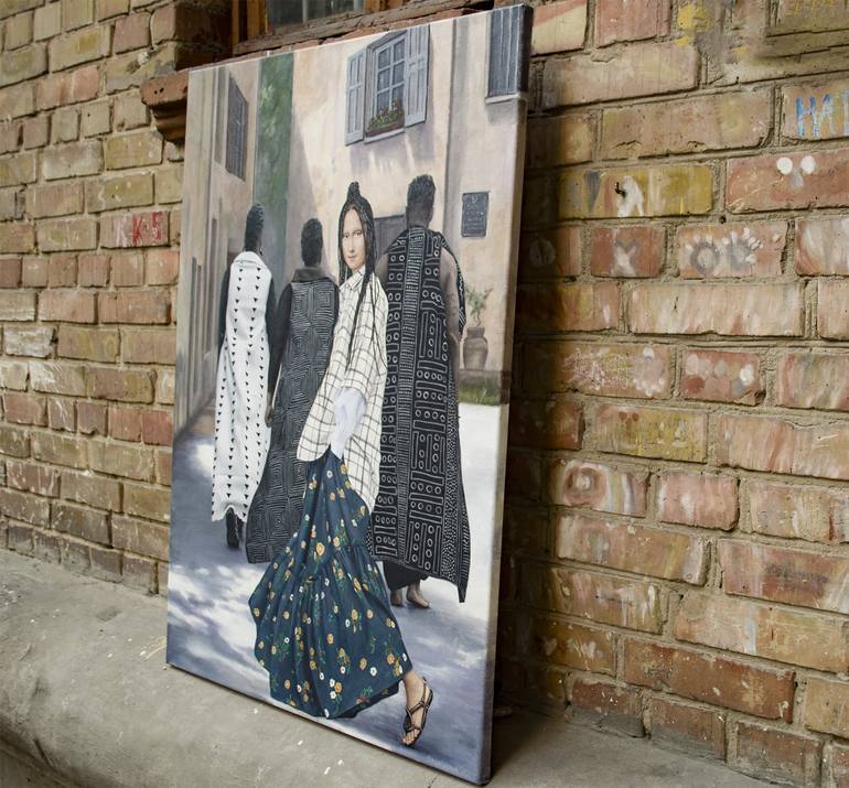 Original Contemporary People Painting by Nataliya Bagatskaya