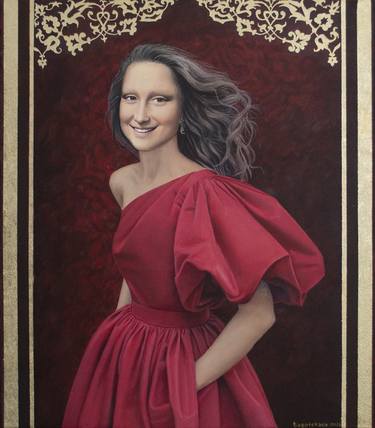 Contemporary portrait "Holiday dress" thumb