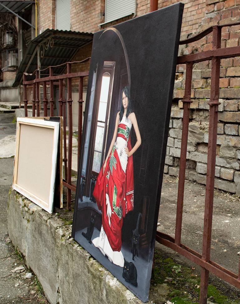 Original Art Deco Women Painting by Nataliya Bagatskaya