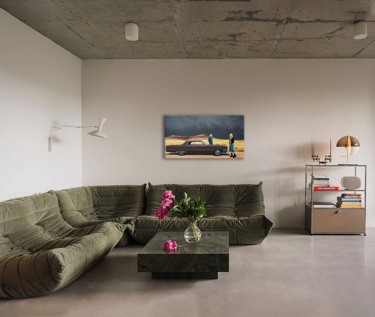 Original Figurative Car Painting by Nataliya Bagatskaya