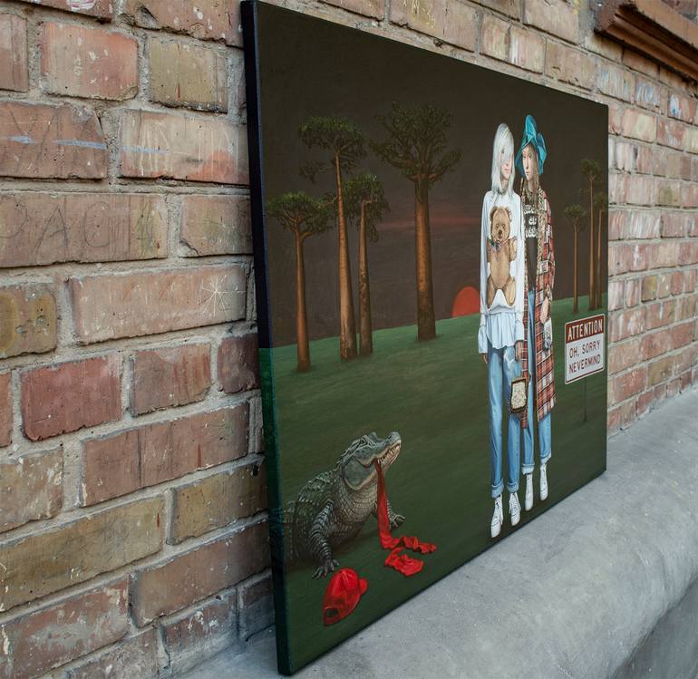 Original Figurative Humor Painting by Nataliya Bagatskaya