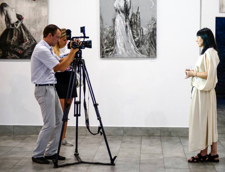 Original Art Deco Women Painting by Nataliya Bagatskaya