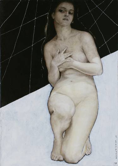 Original Art Deco Nude Paintings by Nataliya Bagatskaya